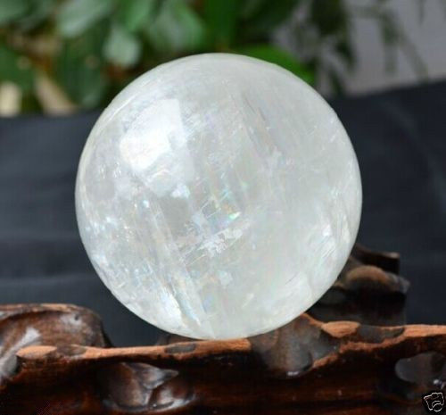 Natural Calcite Quartz Crystal Sphere Ball Healing Gemstone 40-200MM+ FREE STAND - Picture 8 of 10