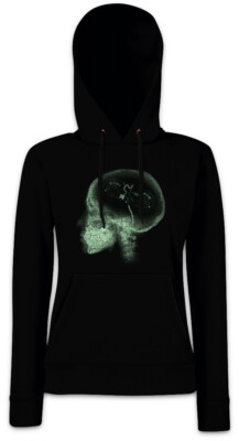 Gamer Brain Damen Hoodie Sweatshirt Computer Scientist Gaming Fun Geek Nerd