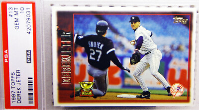 1997 Topps Derek Jeter All Star Rookie Gold Cup RC Card PSA 10 GEM