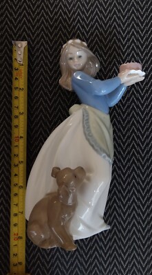 Vintage Nao Lladro Porcelain Puppy's Birthday Figurine Hand Made