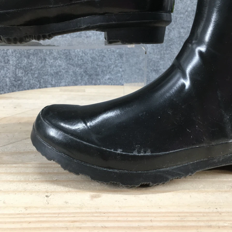 Western Chief Botas Mujer 10 Clásicas Hebilla Media Bota de Lluvia Goma Negra Foto 4 de 4