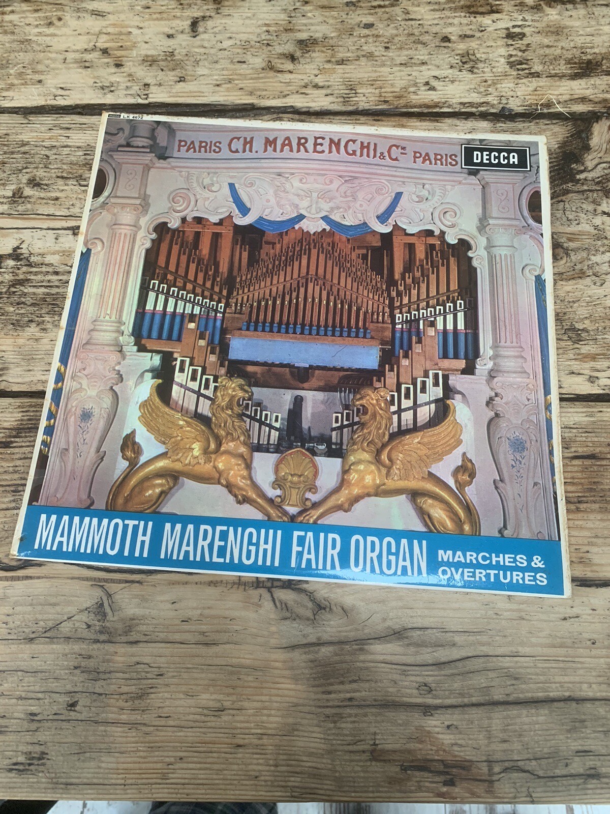 Mammoth Marenghi Fair Organ 1965 EX vinyl LP Marches & Overtures Plays Perfect