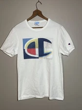 Men's Heritage Big C Logo Tee By Champion White Size Small