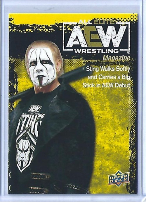 2021 Upper Deck AEW Sting Jazwares Yellow Magazine Insert #81
