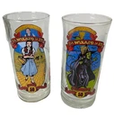 Vintage 1989 Wizard of Oz 50th Anniversary Coca-Cola Glasses Set of 2