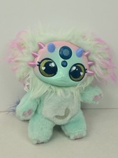 Magic Mixies Pink Teal Plastic Face Stuffed Furry Plush Toy Gift 6  Tall