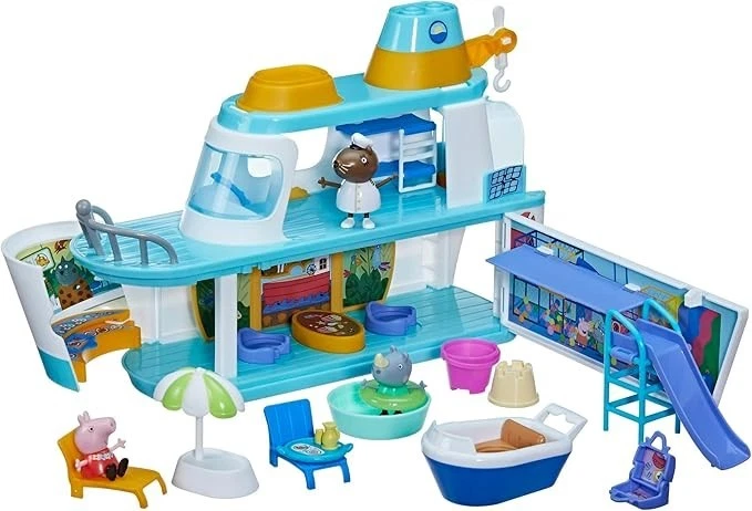 NEW Peppa Pig's Cruise Ship Multilevel Playset 17 Piece Kids Toys | Gift! - Image 4 of 4
