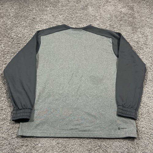 Adidas Miami Hurricanes Herren XL grau grün Fleece gefüttert Pullover Shirt - Bild 7 von 9