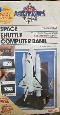 Rare Vintage Skilcraft Young Astronauts Space Shuttle Computer Bank Nasa Sealed!