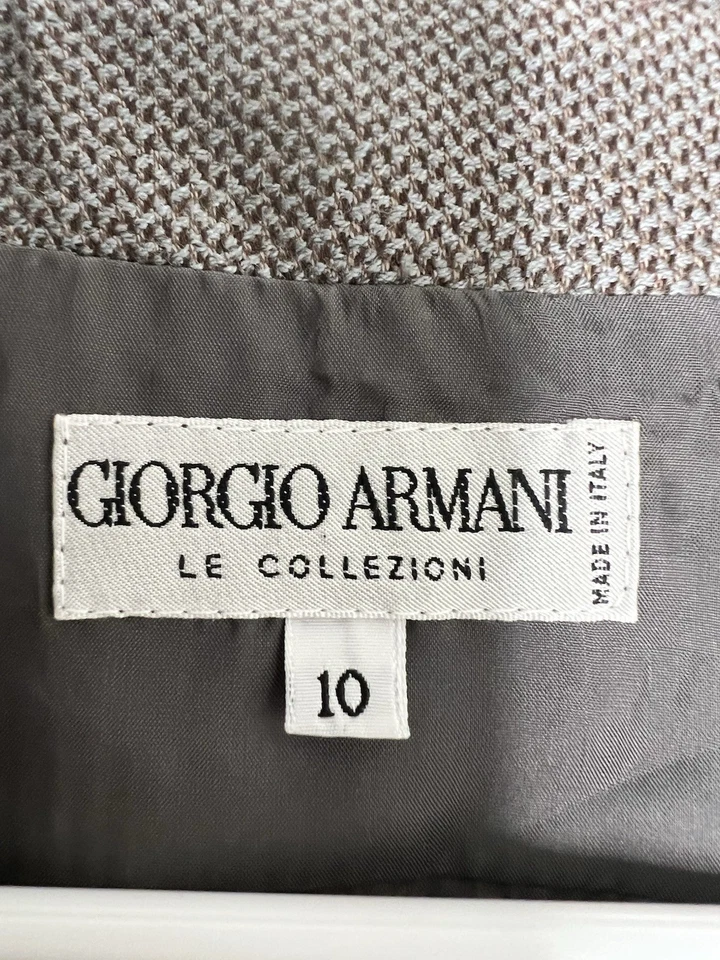 Blazer Mujer Giorgio Armani Collezioni Mezcla Lana Asimétrico 10” Foto 4 de 4