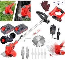 Weed Lawn Eater Edger Yard Grass Cordless Electric String Trimmer Cutter mower