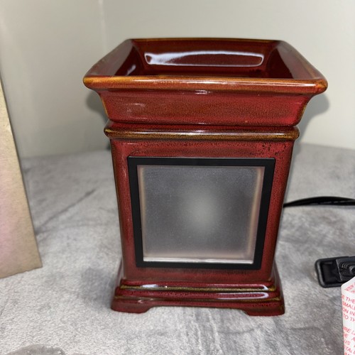 Scentsy Gallery Collection Classic Ziegelrot Vollwärmer mit Rahmen Retired Neu - Bild 5 von 13