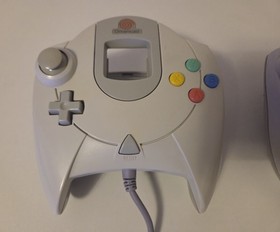 Lot Of 2 Genuine Sega Dreamcast Controllers. HKT-7700 White. Cleaned And Tested