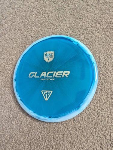 Discmania Glacier Prototype - C-Line 177g -Blue w/ White Rim, Gold Foil Stamp - Picture 2 of 13