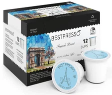 Bestpresso Coffee 96 Count French Roast Italian K-Cup Pods - For Keurig 2.0
