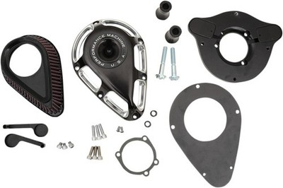 Performance Machine Jet Air Cleaner Contrast Cut #0206-2140-BM Harley Davidson