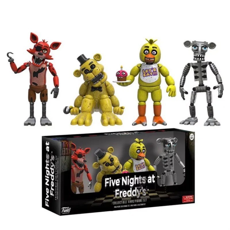 Five Nights at Freddy's フィギュアセット 4Pcs FNAF Action Figures Set - Freddy, Bonnie, Chica, Foxy
