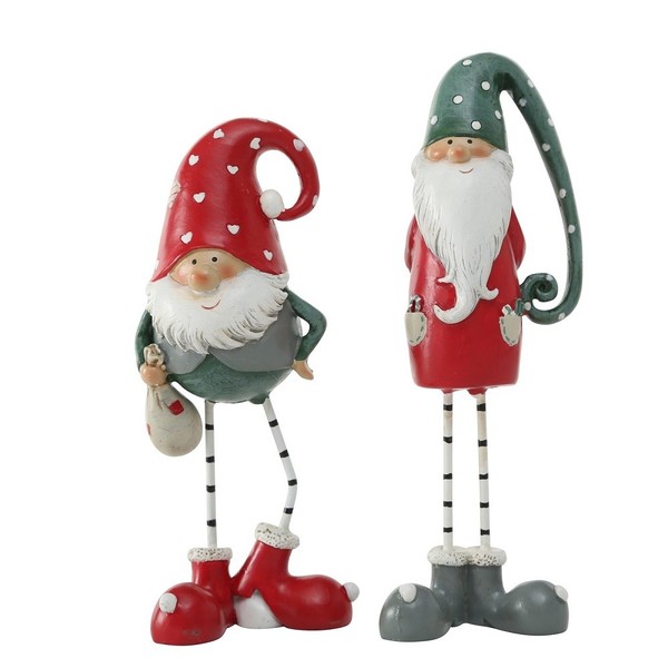 Wichtel Weihnachtsmann Holger Deko Figur Weihnachten H Ca. 17 Cm StüCkpreis-image