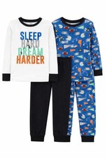 Carter's Kid Boys' 4 Piece Sports Pajamas Set Size 4