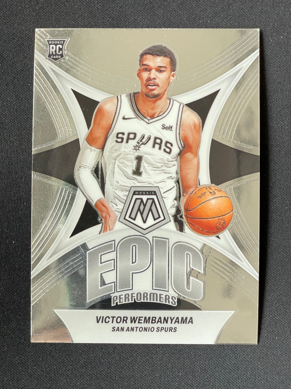 Victor Wembanyama 2023-24 Panini Mosaic Epic Performers Base RC #12