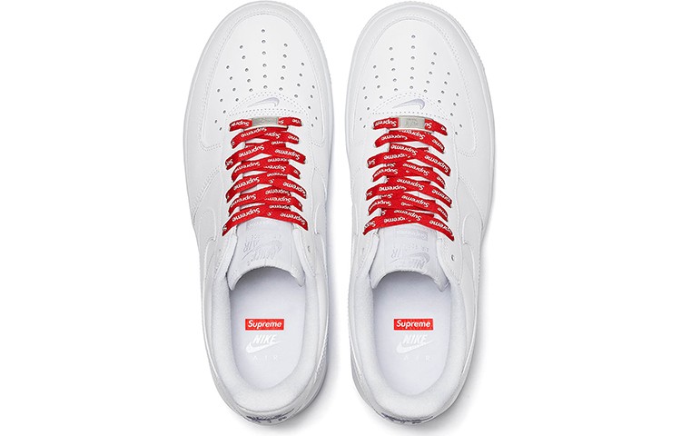 Size 5.5 - Nike Air Force 1 x Supreme Low Box Logo - White for