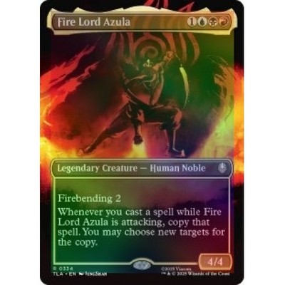 FOIL FIRE LORD AZULA (BORDERLESS) (334) Avatar: The Last Airbender TLA Magic MTG