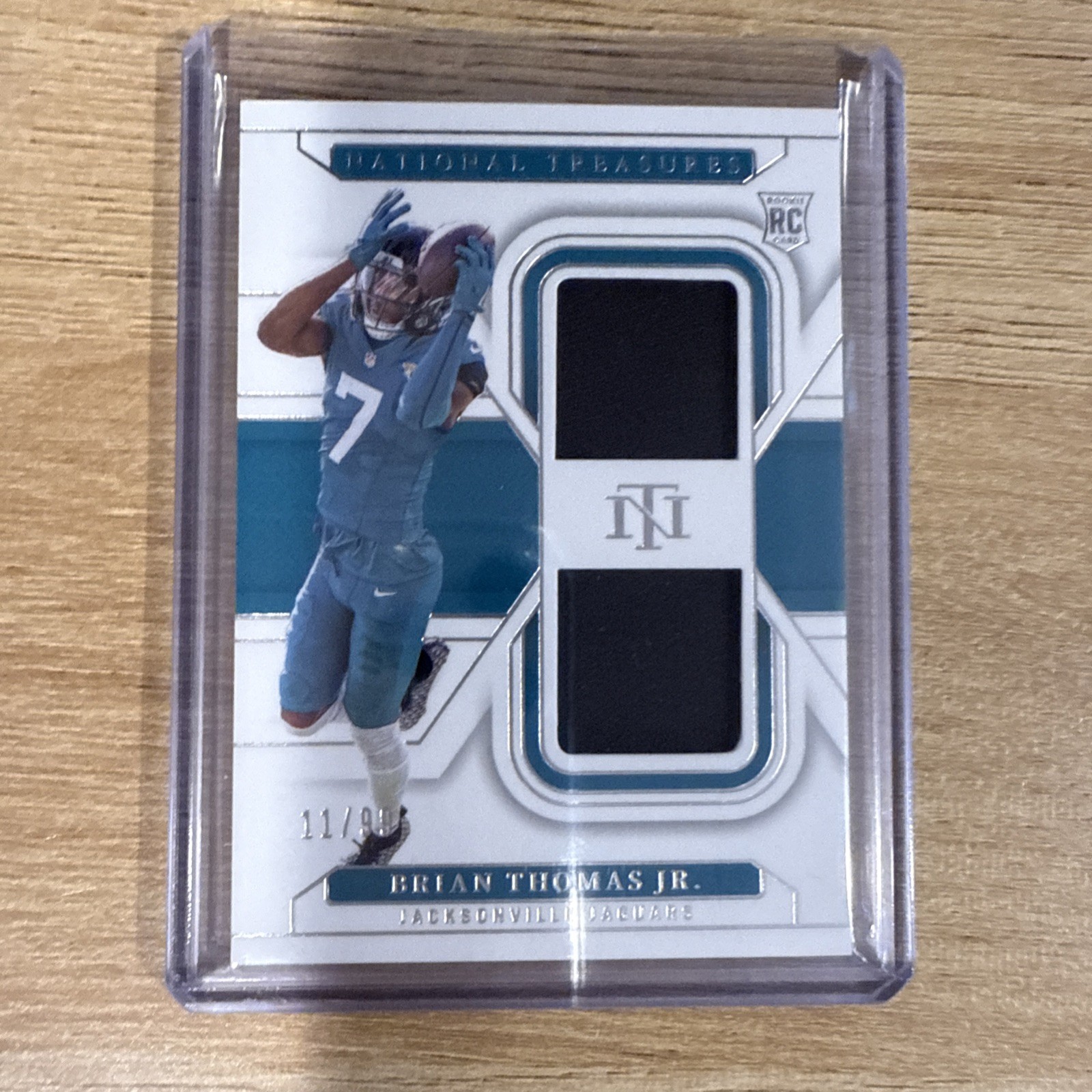 2024 Panini National Treasures Brian Thomas Jr. Rookie Dual Patch 11/99 RC