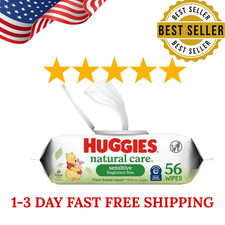 Huggies Natural Care Sensitive Baby Wipes, Unscented, Hypoallergenic 56 Wipes To