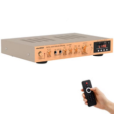 VIPQV 2000W Bluetooth Home Audio Amplifier, 5-Channel Stereo Receiver with Dual