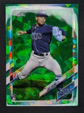 2021 Topps Chrome Update Sapphire Luis Patino Green Refractor /50