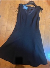 USED PRADA SLEEVELESS BLACK DRESS GOOD