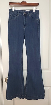 Risen Jeans Women's Size 5/27 Flare Boot Denim RDP1403 Stretch Blue see pics
