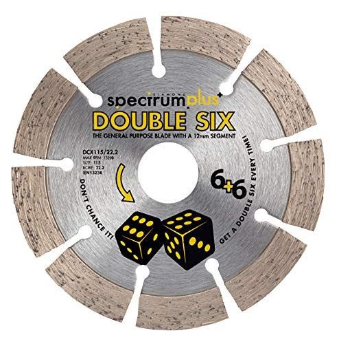 OX Spectrum Premium Double Six Diamond Blade - GP - 115/22.23mm Kerbs / Slabs
