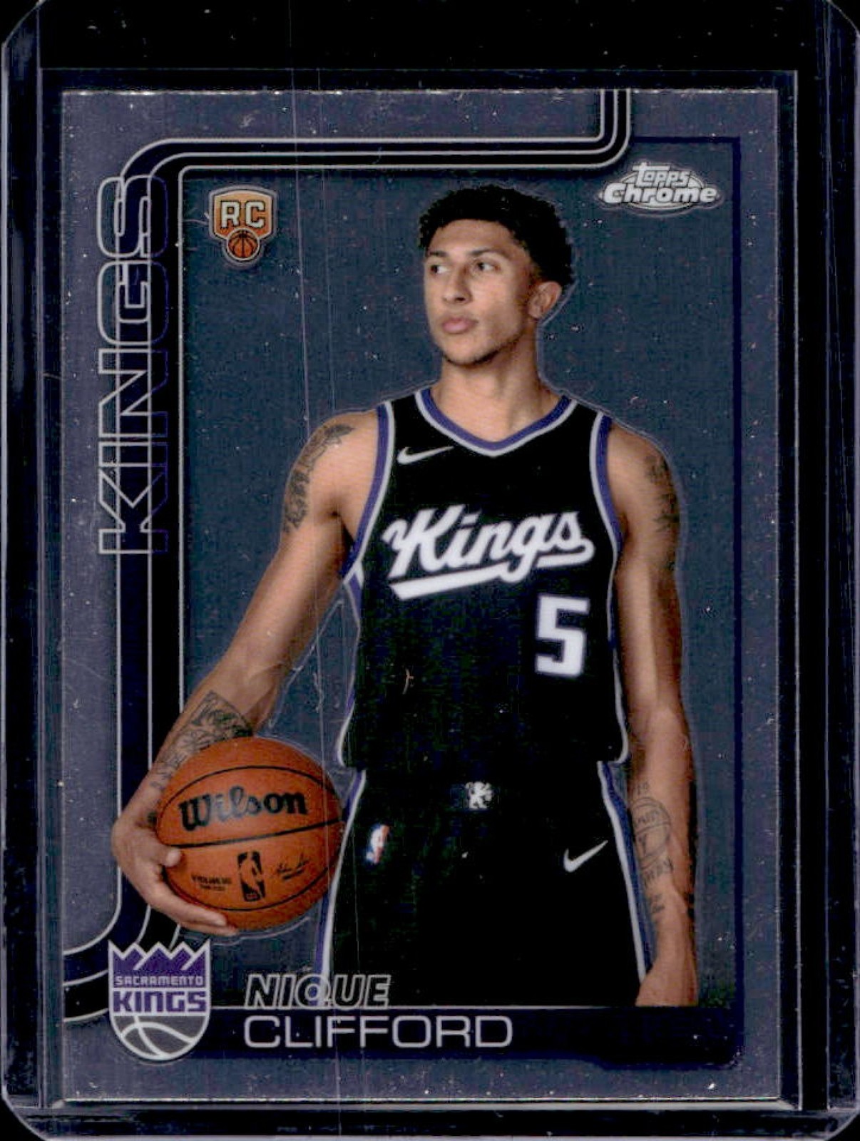 2025-26 Topps Chrome Nique Clifford Image Variation RC Rookie SSP #274 Kings