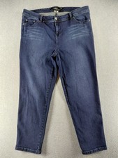 Torrid Women's Jeans Size 18 Blue Straight Leg Stretch High Rise 36x25 Denim