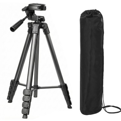 67-inch Lightweight Aluminum Laser Level Tripod Stand with Bubble Level, Quic...
