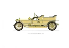 1960s LARGE CLASSIC CAR Print - Rolls-Royce (Silver Ghost) - 15.5 x 11.7 Inches