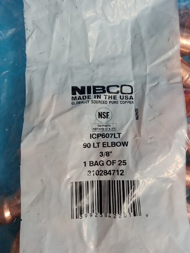 Neu im Karton 2 Beutel mit je 25 Stück - ICP607LT 90 ° LT ELLENBOGEN 3/8" - 50 Gesamtmenge - Bild 3 von 4