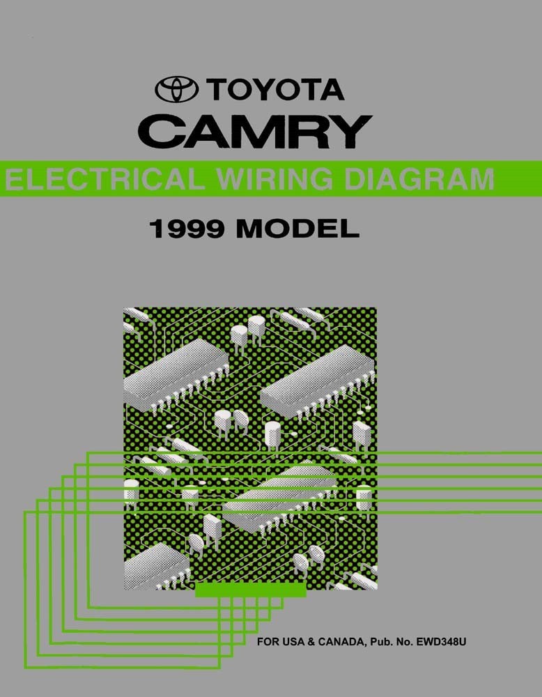 1999 Toyota Camry Wiring Diagrams Schematics Layout Factory OEM | eBay