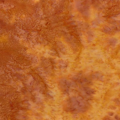 Hoffman Fabrics Fox Watercolor Orange Batik Cotton Quilt Fabric BTY