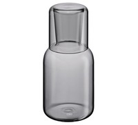 Glas Karaffe Krug Wasserkaraffe Mit Trinkglas 750 Ml Cilio Lorenzo Grau 291490