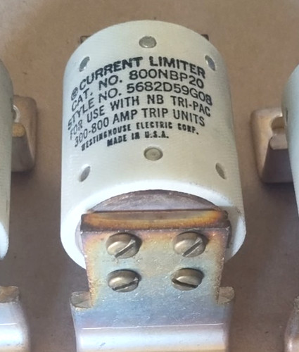 800NBP20  CURRENT LIMITER FUSE NB  5682D59G08 2 YEAR WARRANTY  WESTINGHOUSE
