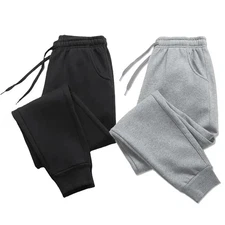 Mens Fleece Sweatpants Casual Joggers Winter Warm Gym Running and Trousers Pants