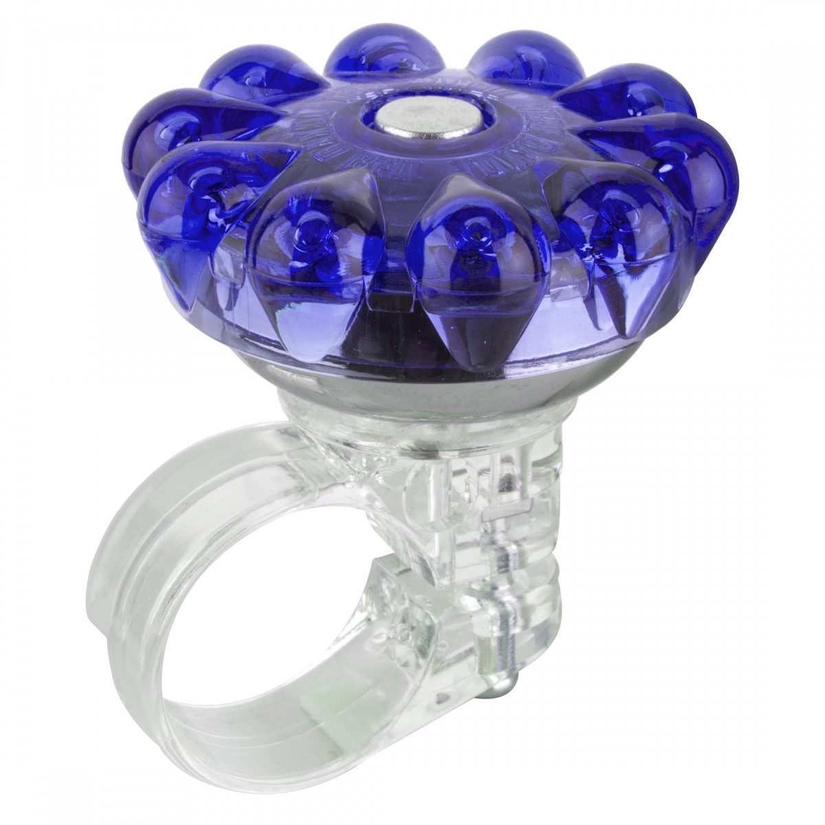 Велосипедный звонок Mirrycle Bling Blue с поворотным зажимом диаметром 222 мм - Громкая и стильная езда 3690₽