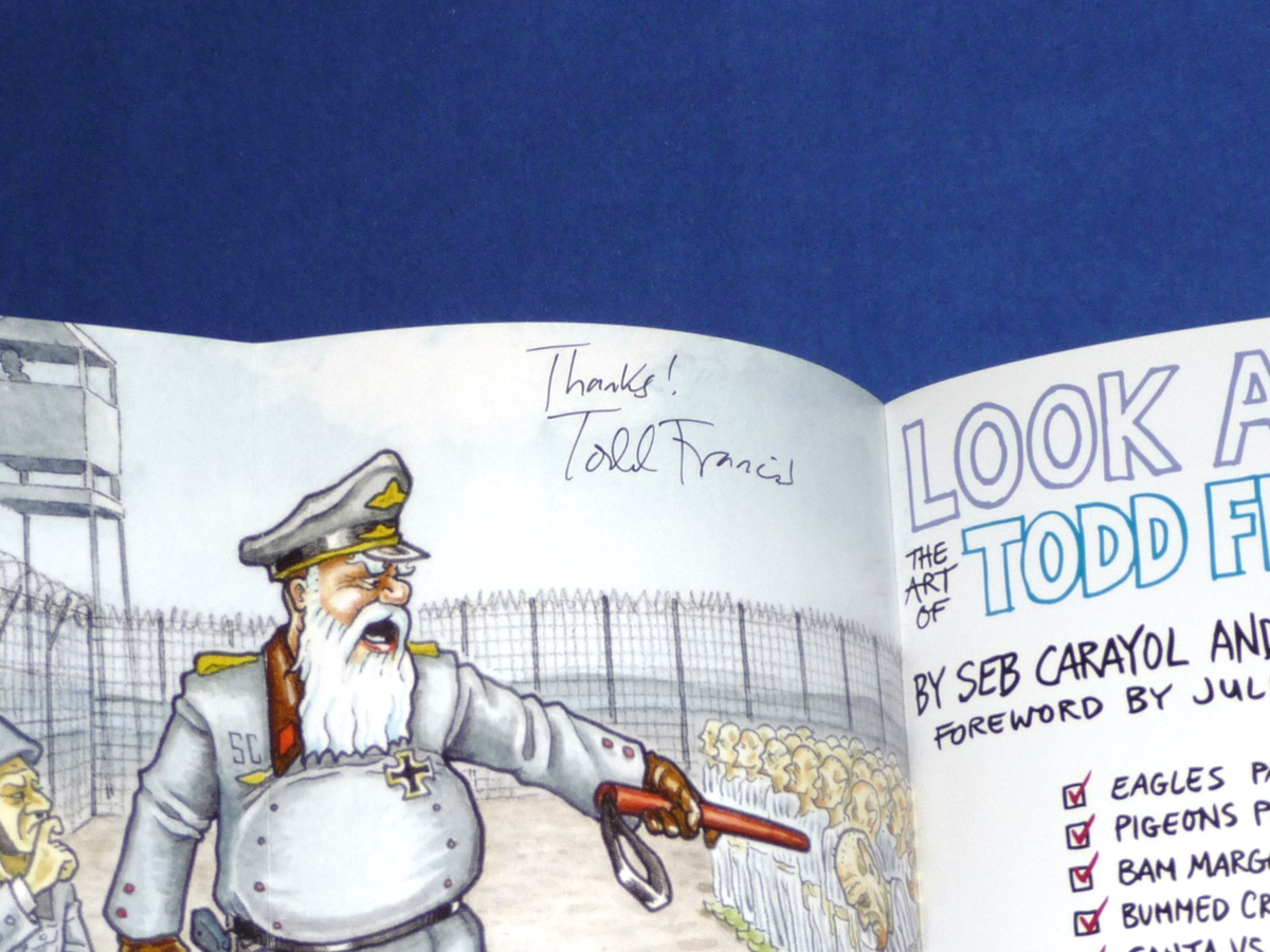 Look Away : The Art of Todd Francis Skateboarding PB Book - Signed