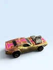 VINTAGE 1977 Hot Wheels RODGER DODGER Flying Colors Gold Chrome w/ Purple Tampo