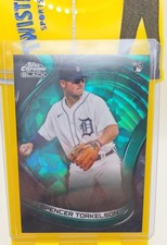 2022 Topps Chrome Black - Spencer Torkelson #3 Green Atomic Refractor /99 (RC)