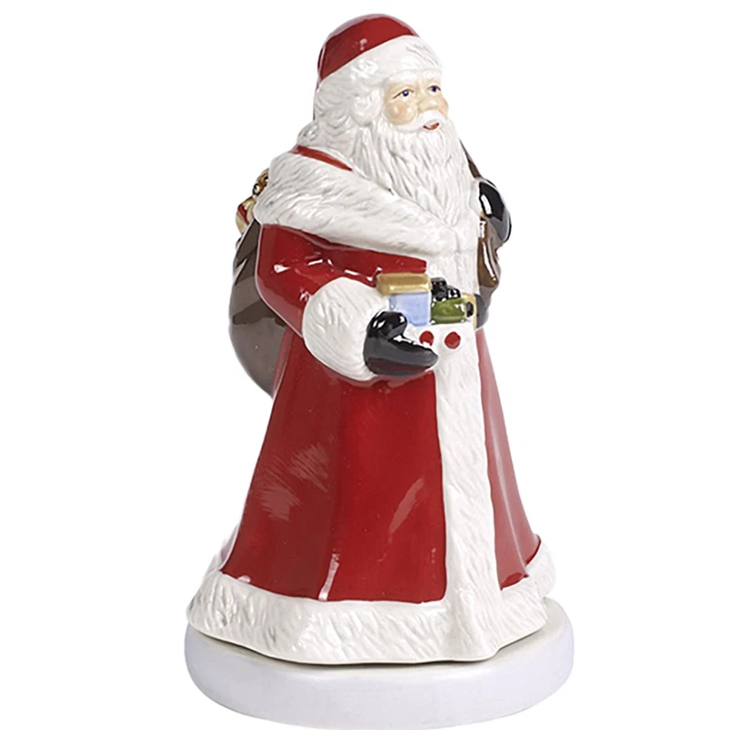Carillon Babbo Natale Girevole Villeroy & Boch Nostalgic Melody 15 cm Porcellana
