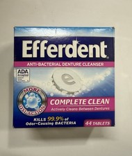 EFFERDENT Anti-Bacterial Dental Appliance Cleaner 44 Tablets