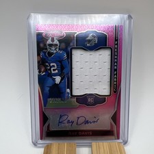 2024 Certified Freshman Fabric Mirror Signatures Ray Davis #/299 Pink RC Auto